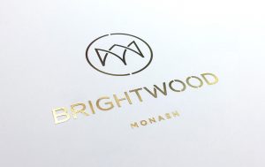 Brightwood foil logo